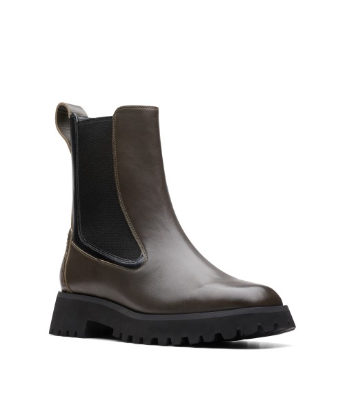 Clarks - Stayso Rise Olive Leather Clarks - Stayso Rise Olive Leather